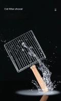 Shovel De Arenero Para Gatos Con Mango De Madera Herramientas De Limpieza Del Baño Del Gato Accesorios Para El Hogar De Los Animales - details 7
