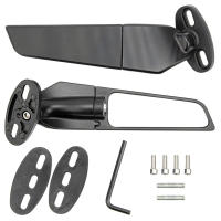 Espejo Retrovisor Ajustable Para Motocicleta Suzuki GSXR 600 750 1000 GSX1300R GSX650F GSX-R Aluminio Y Vidrio Negro - details 10
