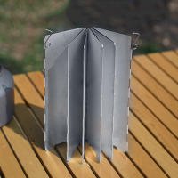 Escudo De Viento Para Estufa De Gas Plegable 8/10 Platos Para Camping Al Aire Libre Material De Aleación De Aluminio Resistente Al Viento Accesorio De Cocina Al Aire Libre - details 2