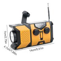 Radiófono Portátil Con Crank De Mano Y Solar Con Linterna LED AM/FM/NOAA Y Cargador De Móvil 2000mAhstonego - details 5