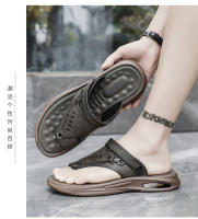 Sandalias De Flip-flop Para Hombre Verano Outdoor Casual Zapatillas Doble Propósito Antideslizantes Impermeables Suela Suave Cómodas Transpirables Zapatos De Playa - details 10