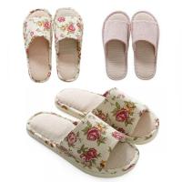 Zapatillas De Lino Para Hombre Y Mujer Transpirables Antideslizantes Cómodas Para Interior Playa Casuales Sin Tacón - details 0