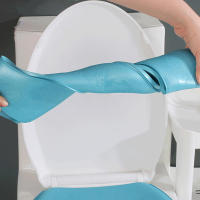 Cubierta De Asiento De Inodoro EVA Impermeable Universal Para Todas Las Estaciones Almohadilla Gruesa De Aluminio Accesorios De Inodoro - details 8