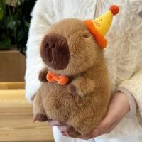 Muñeco De Peluche Capybara 23cm Simulación Anime Animal Suave Regalo De Navidad Para Niños Juguetes De Peluche Unisex - details 3
