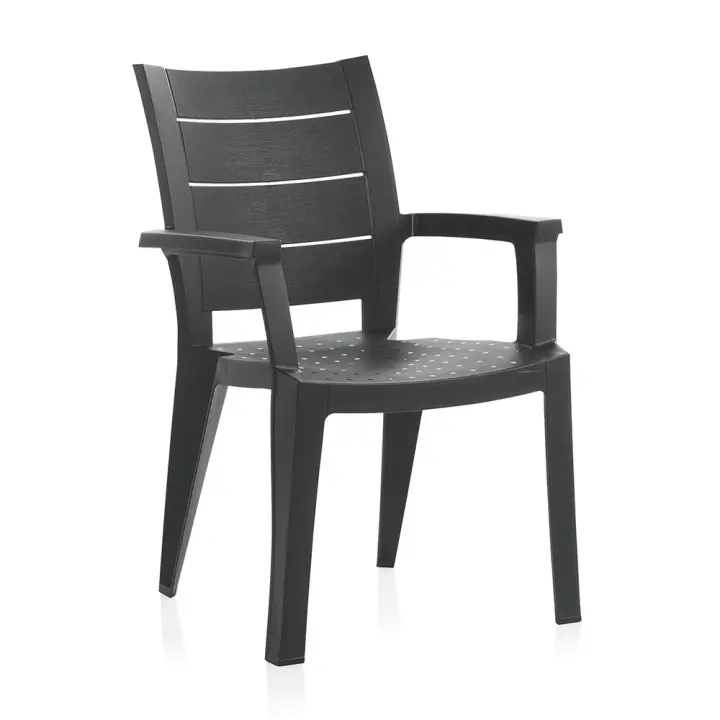 SP Berner Silla Legno Antracita - Efecto Madera, Gran Comodidad, Fabricada en España - 1