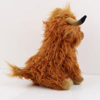 Muñeco De Peluche De 25cm De Vaca Highland Simulación Juguete Suave Para Niños Regalo Decoración De Habitación Regalo Para Bebés - details 4