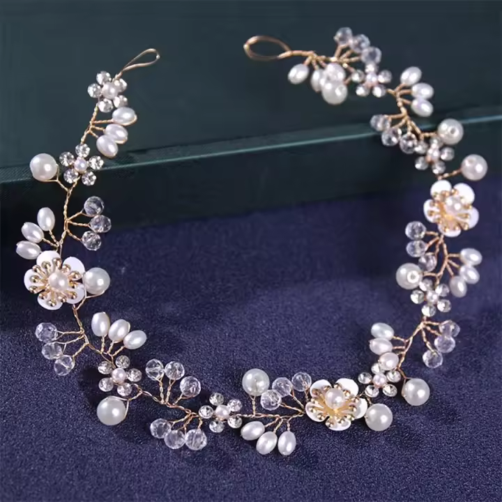 Diadema De Cristales Para Novia En Plata/Oro Hecha a Mano Diademas De Cabello Con Rhinestones Accesorios De Boda Para Mujer Diadema De Reina Regalo - 1