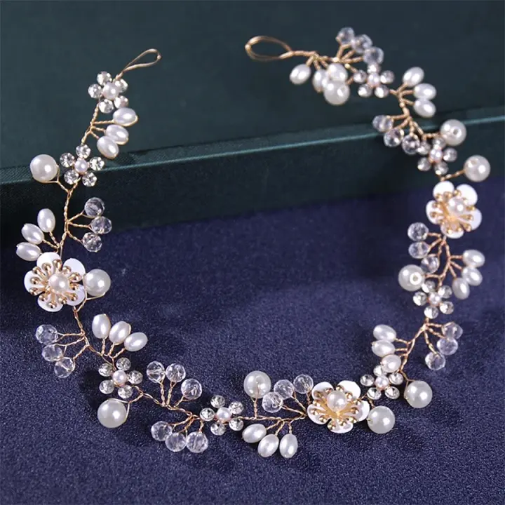 Diadema De Cristales Para Novia En Plata/Oro Hecha a Mano Diademas De Cabello Con Rhinestones Accesorios De Boda Para Mujer Diadema De Reina Regalo - 1