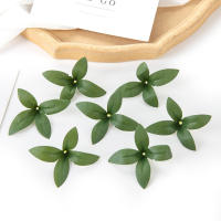 50PCS Hojas De Rosa Artificial Para Decoración De Boda Navidad Y Casa Hojas Verdes Para Wreath Y Caja De Caramelo Material De Seda - details 5