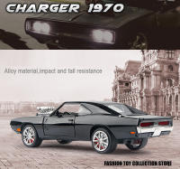 Modelo De Coche De Aleación 1:24 Challenger 1970 De Fast & Furious 7 Con Sonido Y Luz Regalo Para Niños Decoración De Juguetes Vehículos - details 0