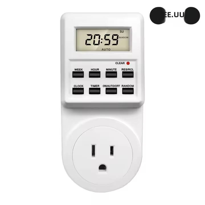 Interruptor De Tiempo Digital TM03 Salida Electrónica Para Cocina Con Programación De Ciclo De 12/24 Horas Ajustable Por Tiempo - 1