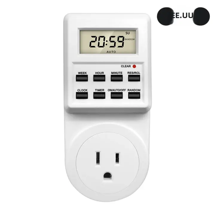 Interruptor De Tiempo Digital TM03 Salida Electrónica Para Cocina Con Programación De Ciclo De 12/24 Horas Ajustable Por Tiempo - 1