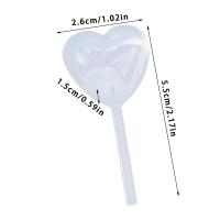 50pcs De Pipetas De Corazón Miniatura De 4ml Transparentes Para Pasteles Y Chocolate Soplador De Líquido Plástico - details 0