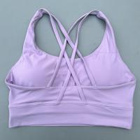 Sudadera Deportiva De Mujer En Color Sólido Con Espalda Cruzada Suave Fitness Yoga Vestido De Gimnasio De Alta Resistencia Con Almohadillas De Pecho Push up - details 14