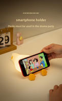 Lámpara De Noche LED Recargable En Forma De Pato De Silicona Para Niños Decoración De Habitación Luz Atmosférica Regalo De Cumpleaños - details 4