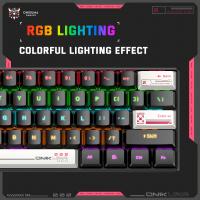 Teclado Mecánico De Juego ONIKUMA G55 61 Teclas Layout RGB Personalizable Con Cable Iluminación LED Colorida Para Computadora Portátil Y PC - details 2