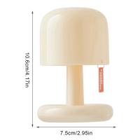 Lámpara De Mesa Creativa En Forma De Setas Mini LED Recargable Para Decoración De Habitación Y Sala De Estar Regalo Para Niños Luz Nocturna De Color Atardecer Para Mesita Del Dormitorio - details 2