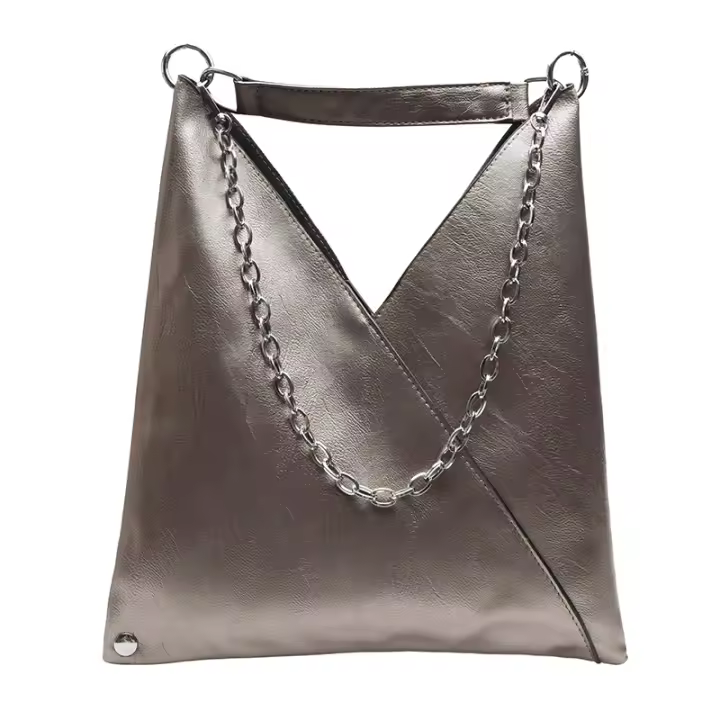 Bolso De Mano De Cuero Moda Para Mujer Lujo Capacidad Grande Tote Cadena Simple Bolso De Hombro Diseñador Bolso De Mujer - 1