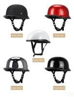 Casco De Motocicleta Medio De Cuero Aleman Vintage Casco Moto Moto Pilot Biker DOT Certificación Unisex Tamaños S-XXL - details 5