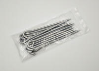 10pcs Palos De Tenda De Aluminio Con Gancho Para Camping Y Viajes Al Aire Libre Palos De Tierra Duros Y Ligeros Para Tarp Y Awning - details 8