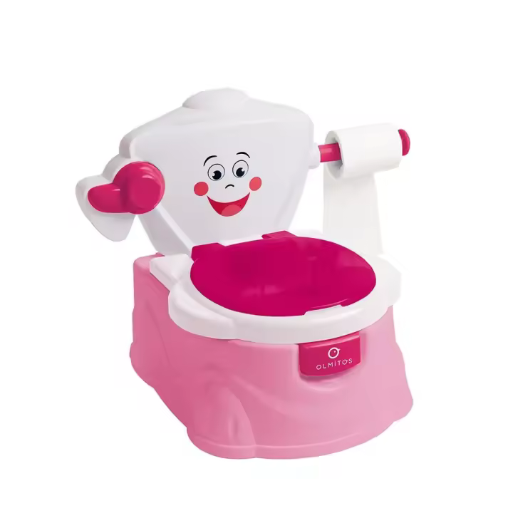 Bebé Baño Olmitos Orinal Funny Rosa Orinales - 1