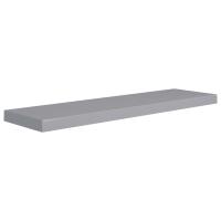 vidaXL Estante flotante de pared MDF 90x23,5x3,8 cm Blanco brillante, negro brillante, gris brillante Mueble Almacenaje Estantería para Oficina, Estudio, Dormitorio Estantería/Librería/ mueble de Almacenamiento - details 1