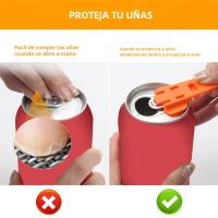 Abrepuertas Portátil Y Reutilizable Fácil Para Botellas Y Lata De Coca Cola Herramientas De Camping Suministros De Cocina - details 4