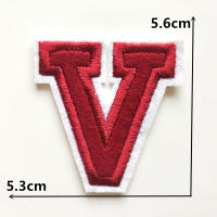 1PC Parche Bordado De Alfabeto Inglés Rojo A-Z Aplicación Para Ropa Bolsos Chaquetas Decoración De Iraón DIY Manualidades - details 22