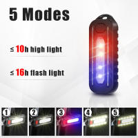 Linterna LED Recargable USB Con Clip Para Hombro Y Llavero Luz De Trabajo Para Policía Lámpara Exterior Antigolpes Impermeable Para Camping Senderismo Pesca - details 1