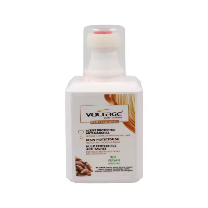 Voltage profesional aceite anti manchas 150 ml, protege y limpia la piel (contorno del cabello). aromaterapia. - 1