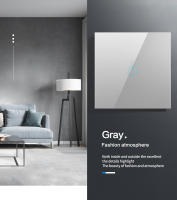 BONDAInterruptor De Pared Táctil 220V EU Estándar Panel De Vidrio Templado Sensor De Luz Impermeable 1/2/3 Gang 1 Way - details 8