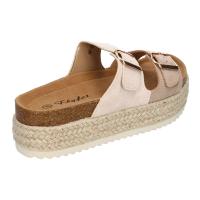 PuntoSalao Sandalias planas de plataforma en yute para mujer comodas color nude M-239 - details 2