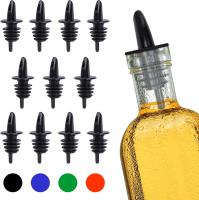 Taponadores De Fluidez Para Botellas De Licor Plásticos Negros Para Bares Clubes Pubs Restaurantes Tiendas De Café - details 1