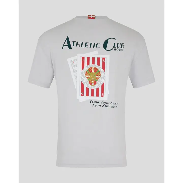 🦁 CAMISETA CASTORE ATHLETIC CLUB de BILBAO 24/25 – TRAVEL COTTON TEE GRIS (HOMBRE) - 1