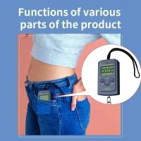 Báscula Digital Miniatura Para Pesca Y Viajes 40kg X 10g Portátil Con Gancho Colgante Escala De Mano Material Plástico - details 1