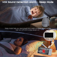 Monitor De Bebé Con Cámara De Vigilancia 720P 5 Pulgadas Pantalla Tamaño Video Intercomunicador De Dos Vías Visión Nocturna Automática Pánico Tilt Zoom - details 9