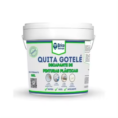 Bricosalvaje Quita Gotelé Eliminador de Pinturas - Gel Decapante en Base Agua - 1