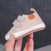 Zapatillas De Cuero Para Bebés Niños Y Niñas Primer Pasador Todoterreno Suave Talla 0-18 Meses Cierre De Correas Estilo Simple - details 4