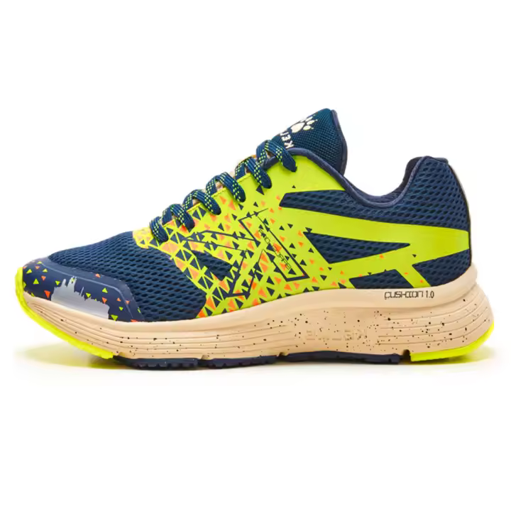 Kelme Barcelona 46949-65 Zapatillas Hombre Running Cushion MARINO LIMA SIN COSTURAS - 1