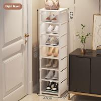 Gabinete De Zapatos Plegable Multicapa Organizador Espacioso Para Pared Y Esquina Almacenamiento Ajustable De Zapatillas - details 11