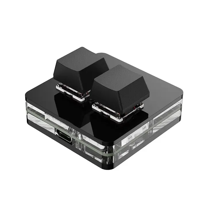 Custom Mini Keyboard 2 Key RGB Macro OSU Keypad Programmable Mechanical Keyboard for Gaming Working - 1