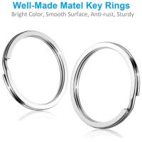Anillos De Llave Planos De Metal Desmontables Para Oficina Y Hogar Kit De Manualidades DIY Accesorios De Llaves 1 Pulgada - details 3