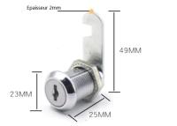 4 Piezas Cerradura Cylinder para Muebles, Cerradura para Buzón, Cerradura para Cajón de 25 Mm, Cerradura con Leva, Cada Cerradura tiene Llaves Diferentes, para Armaro, Cerradura para Muebles - details 0