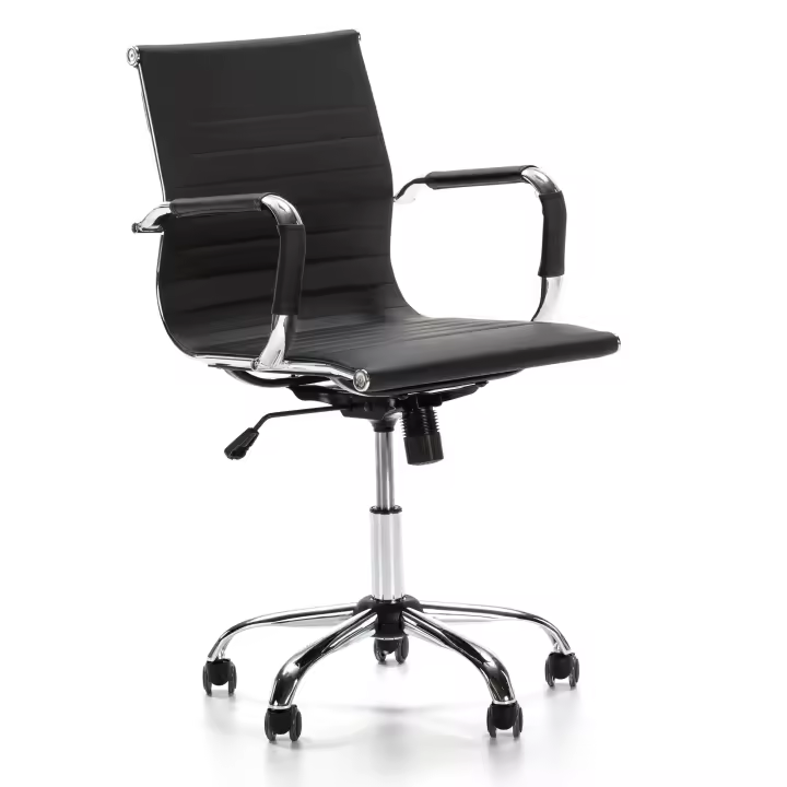 VS Venta-Stock Sillón de Oficina Croma reclinable, Piel sintética, Altura Ajustable - 1