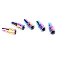 5pcs Cubierta De Válvula De Rueda Para Bicicleta Color Arcoíris Aluminio Piezas De Repuesto Para Válvulas Presta - details 5