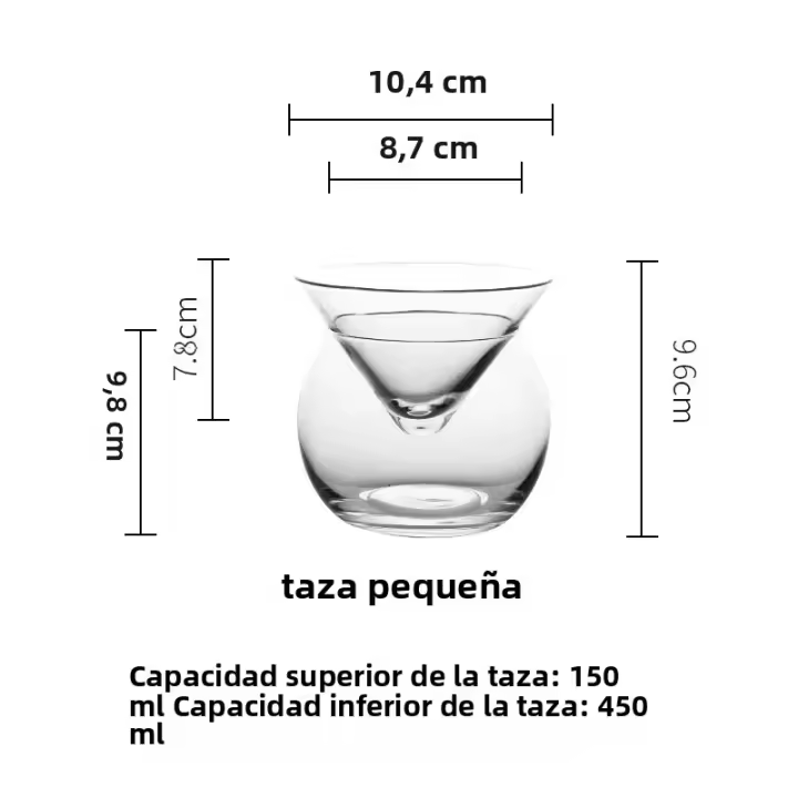 Martini Molecular Copa De Cocktail Con Base Triangular Cristal Vaso De Bebida Creativo Para Fiesta Accesorios De Barra - 1