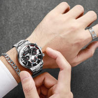 Juego De 4 Relojes De Cuarzo Para Hombre Moda Acero Inoxidable Banda Reloj De Pulsera Negocios Joyería Set Relogio Masculino Reloj Hombre Sin Caja - details 1