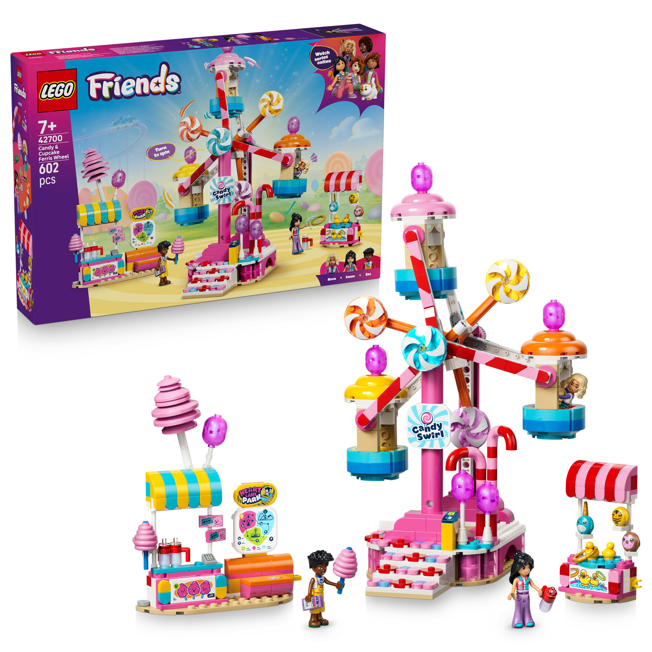 [PREVENTA] LEGO® 42700 Friends Noria: Cupcakes y Golosinas de Juguete y 2 Mini Muñecos