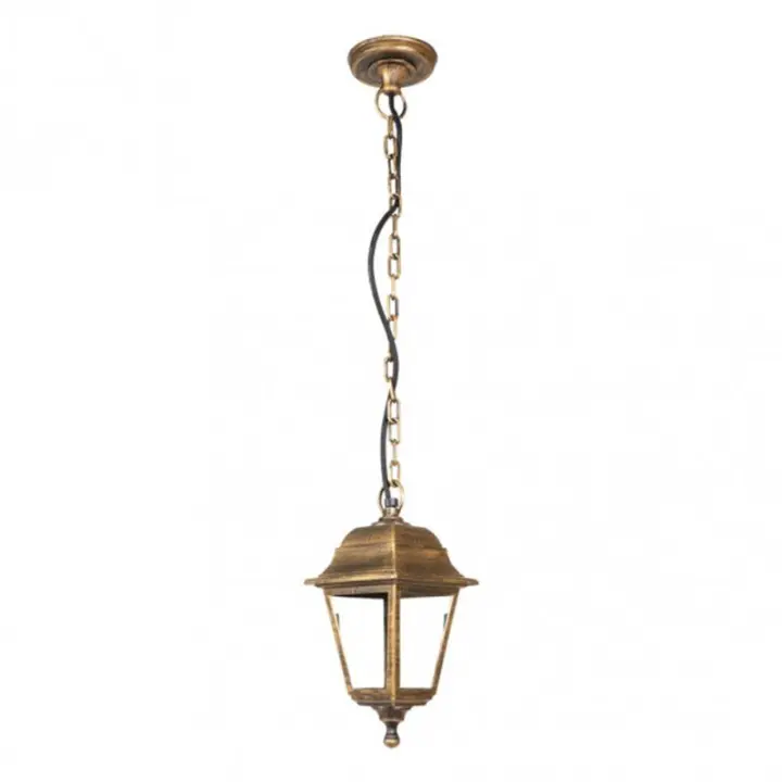 FABRILAMP Colgante Exterior Albahaca 1xe27 Oro Viejo Policarbonato - 1