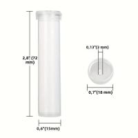 20pcs Tubos De Agua Para Flores De 2.8 Pulgadas Plásticos Con Tapa Viales Florales Para Decoración Y Arreglo De Flores - details 3